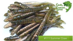 CCL handpoured and handmade dropshot worms. Made in the USA Best dropshot worm on the Market today.